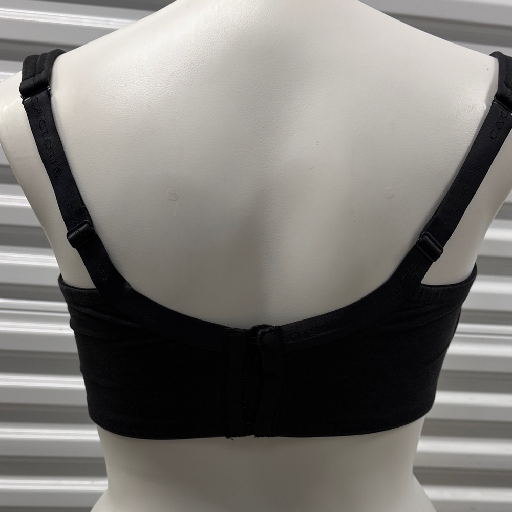 38J Lightly Lined Full Coverage Cacique Black Women's Bra - Picture 2 of 3